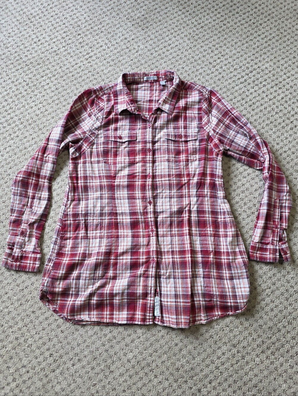 Toad&Co Plaid Button-Down Tunic With Pockets
